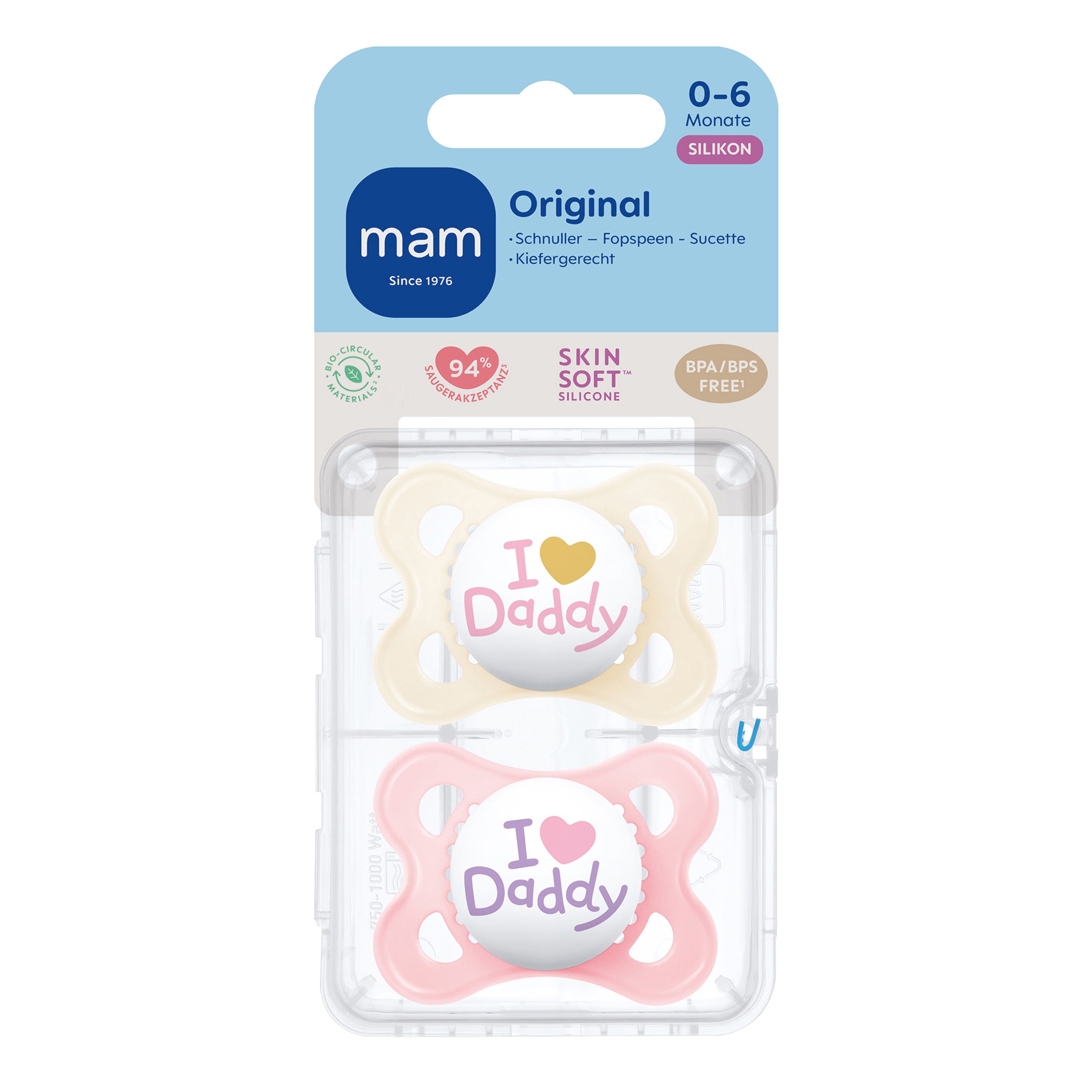 MAM Original Silikon 0-6 Daddy rose
