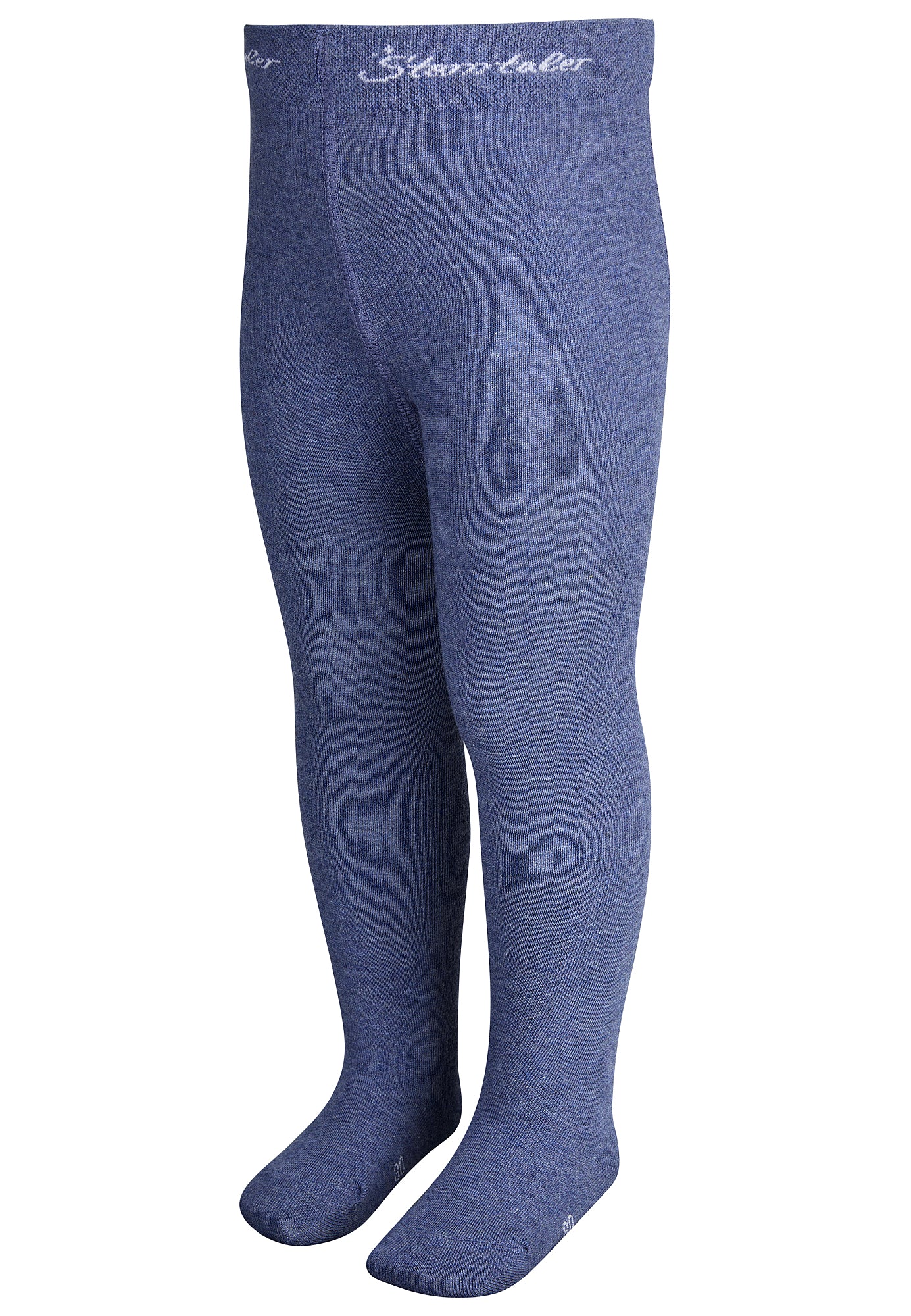 Strumpfhose Jeansblau Meliert