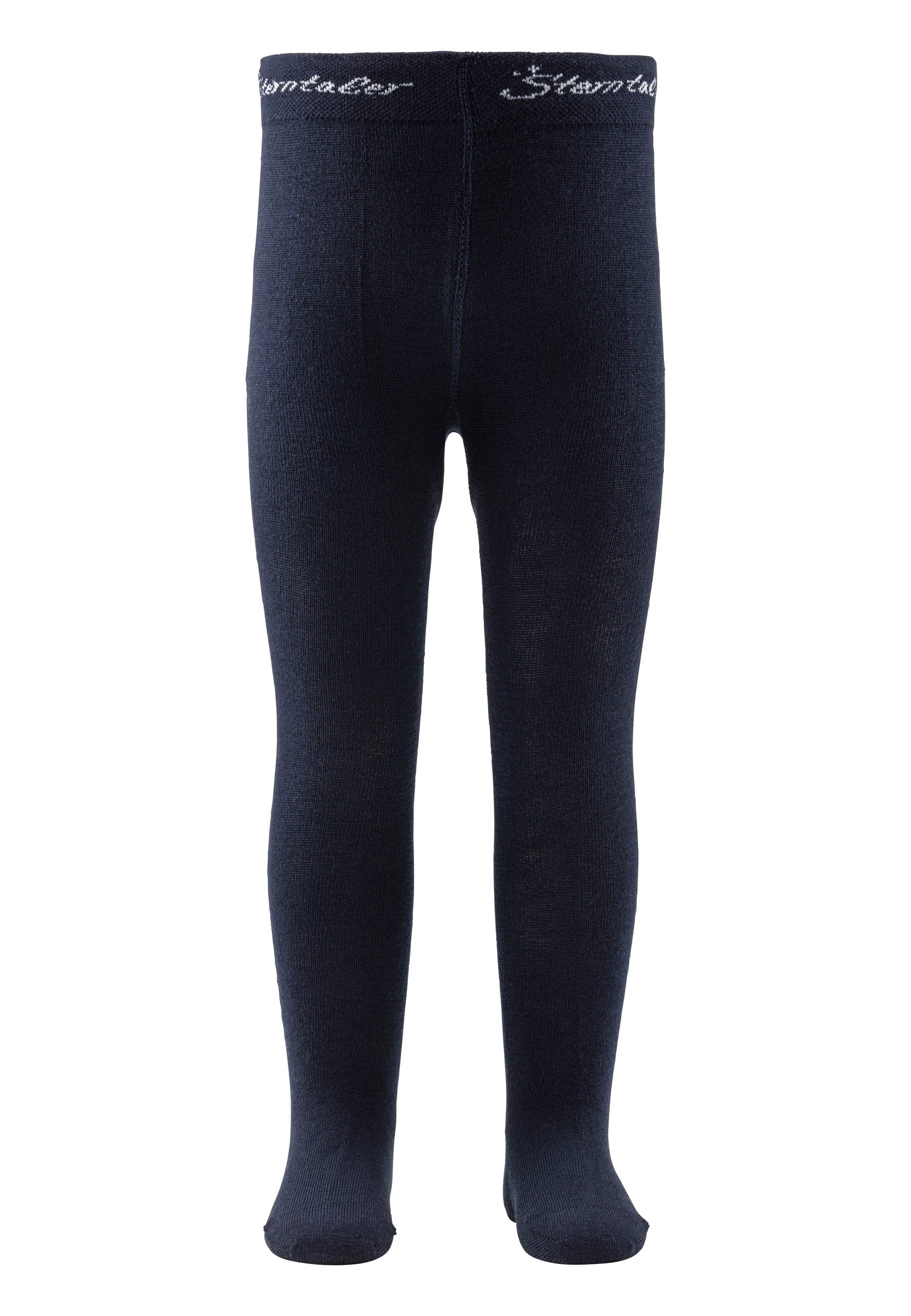 Strumpfhose Wolle Marine