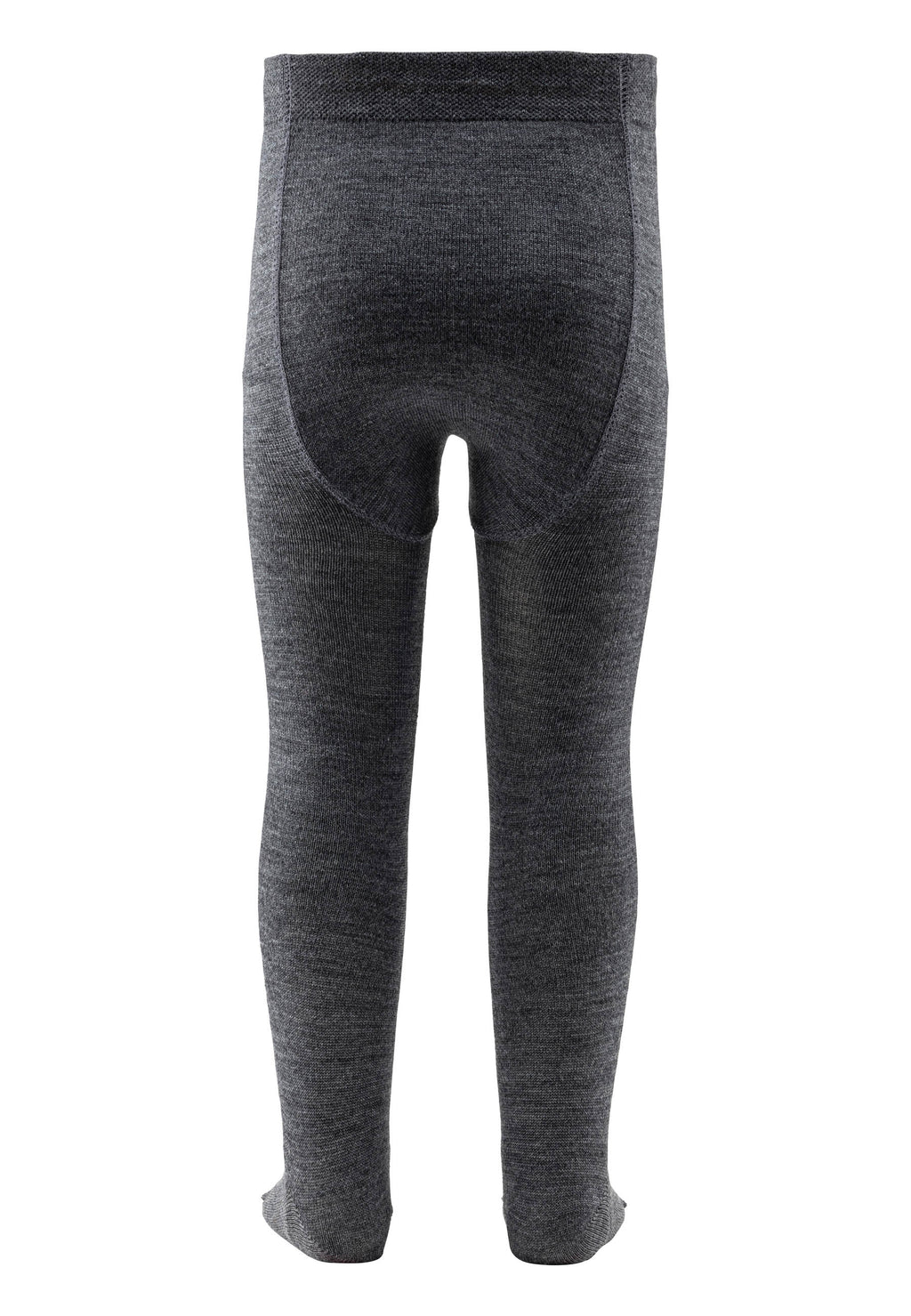 Strumpfhose Wolle Dunkelgrau Meliert