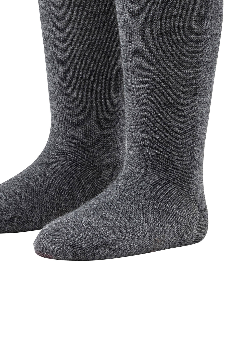 Strumpfhose Wolle Dunkelgrau Meliert
