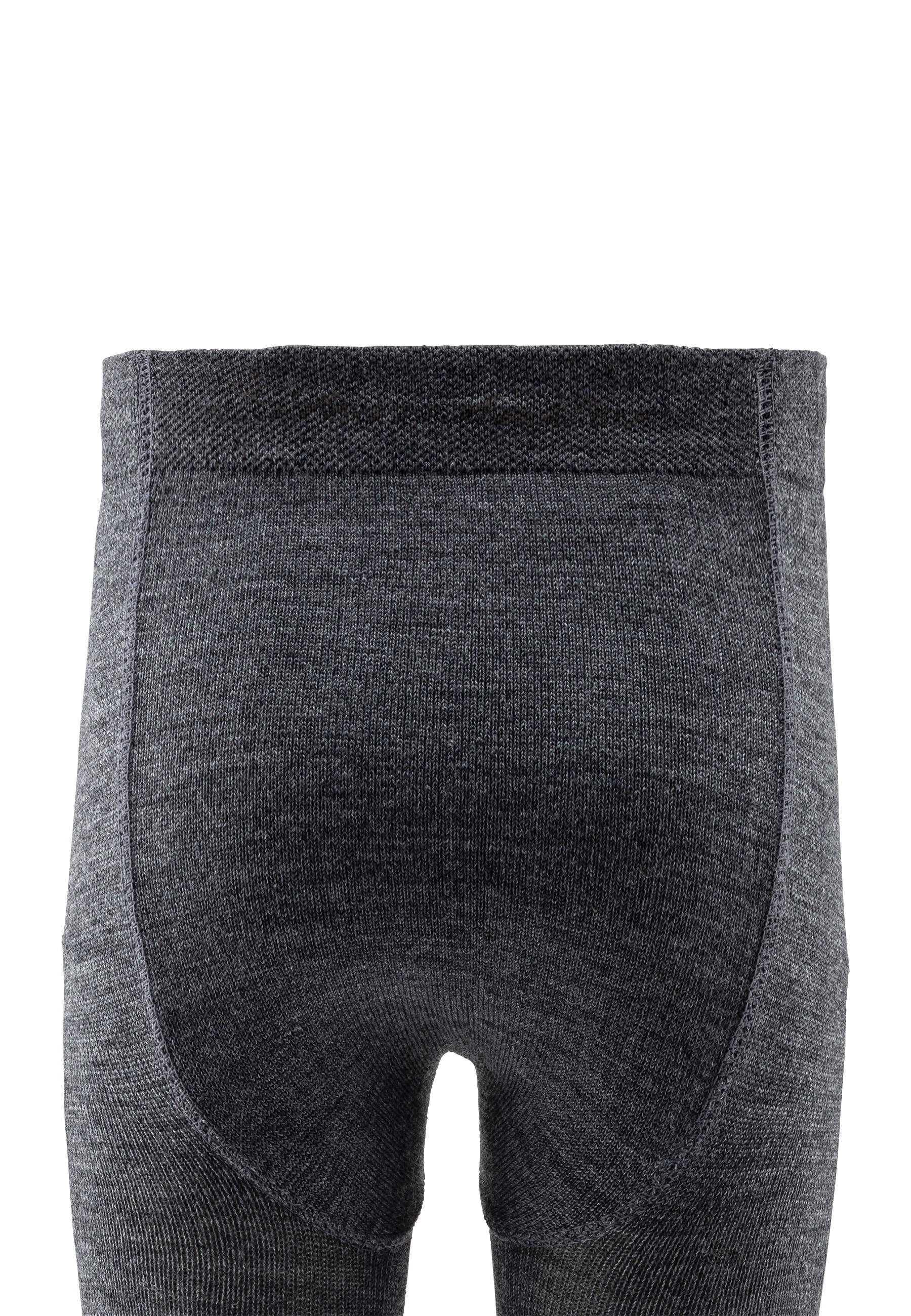 Strumpfhose Wolle Dunkelgrau Meliert