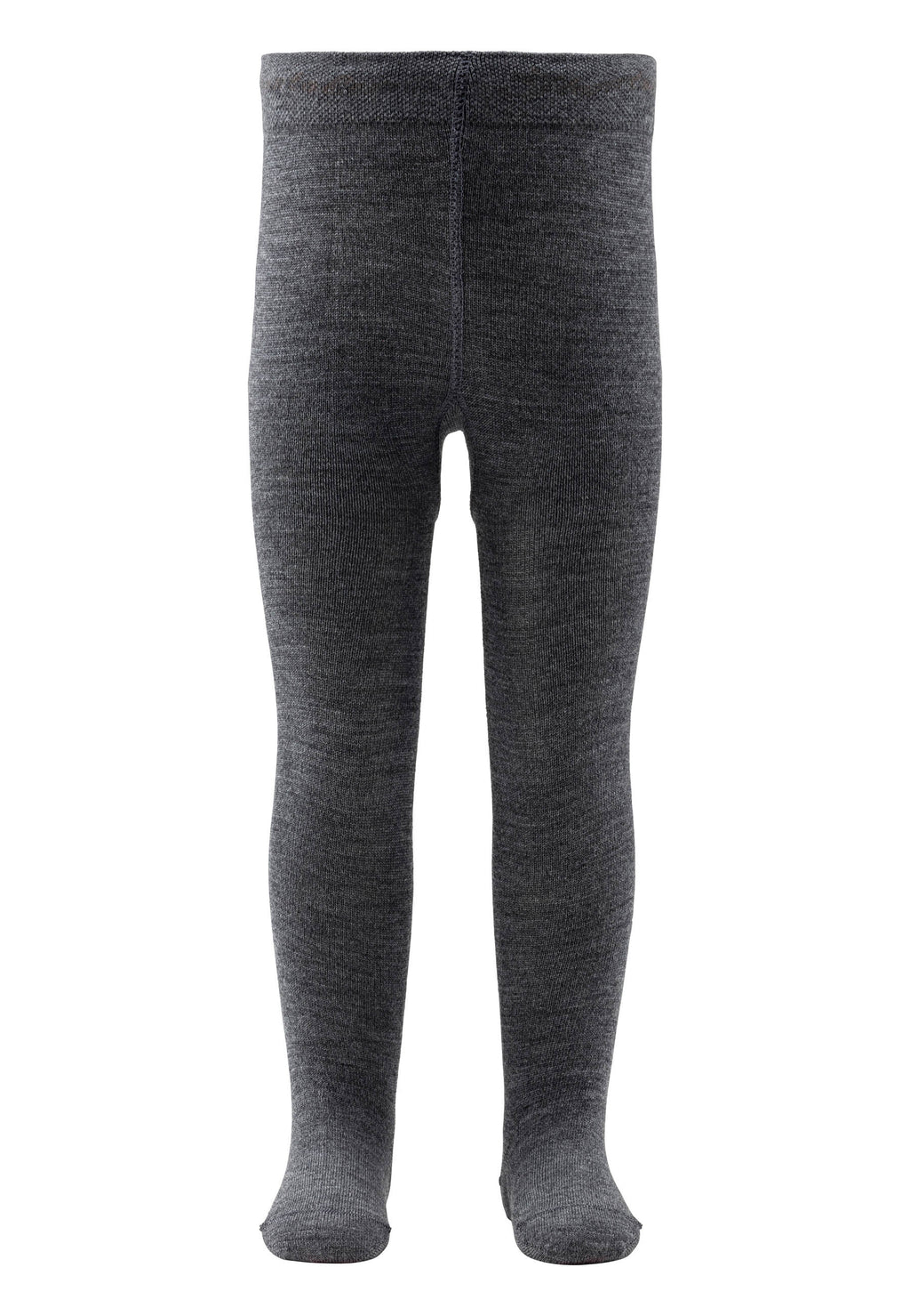 Strumpfhose Wolle Dunkelgrau Meliert
