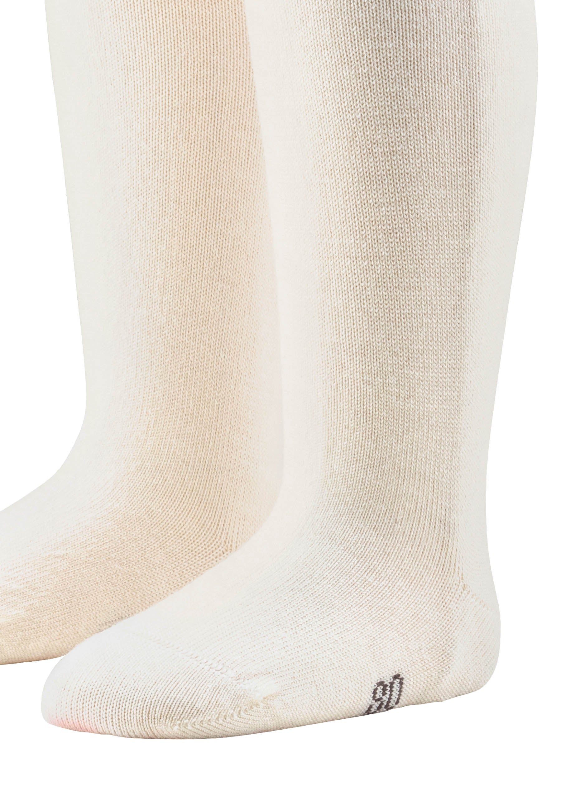 Strumpfhose Wolle Ecru