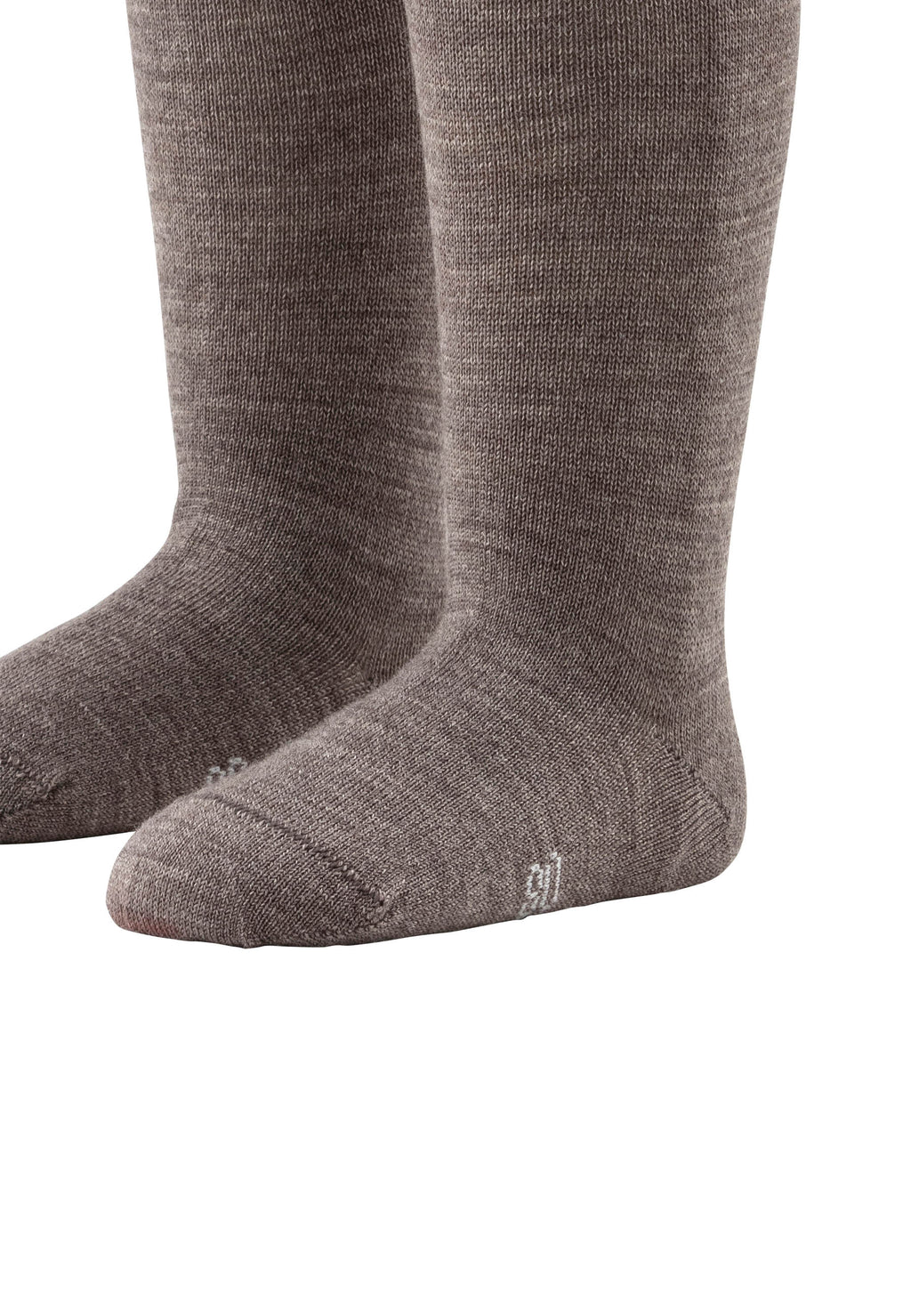 Strumpfhose Wolle Braun Meliert