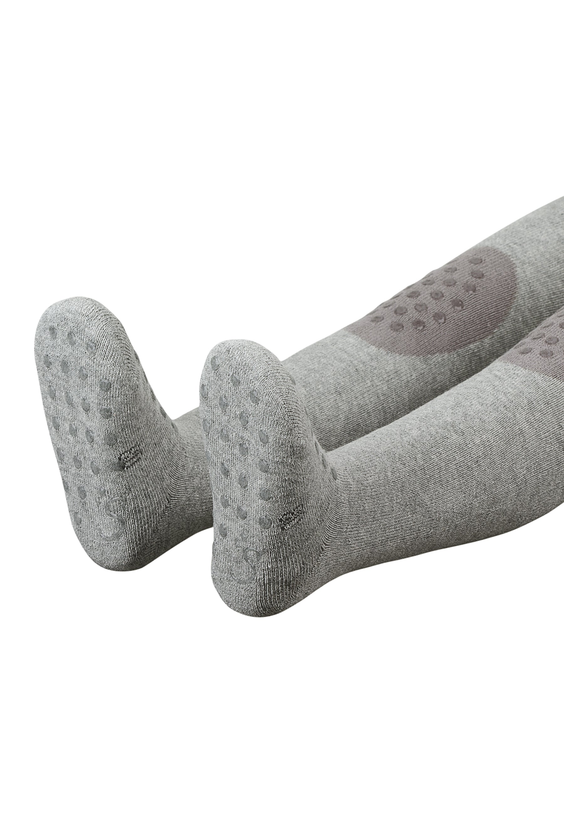 Krabbelstrumpfhose Silber Meliert