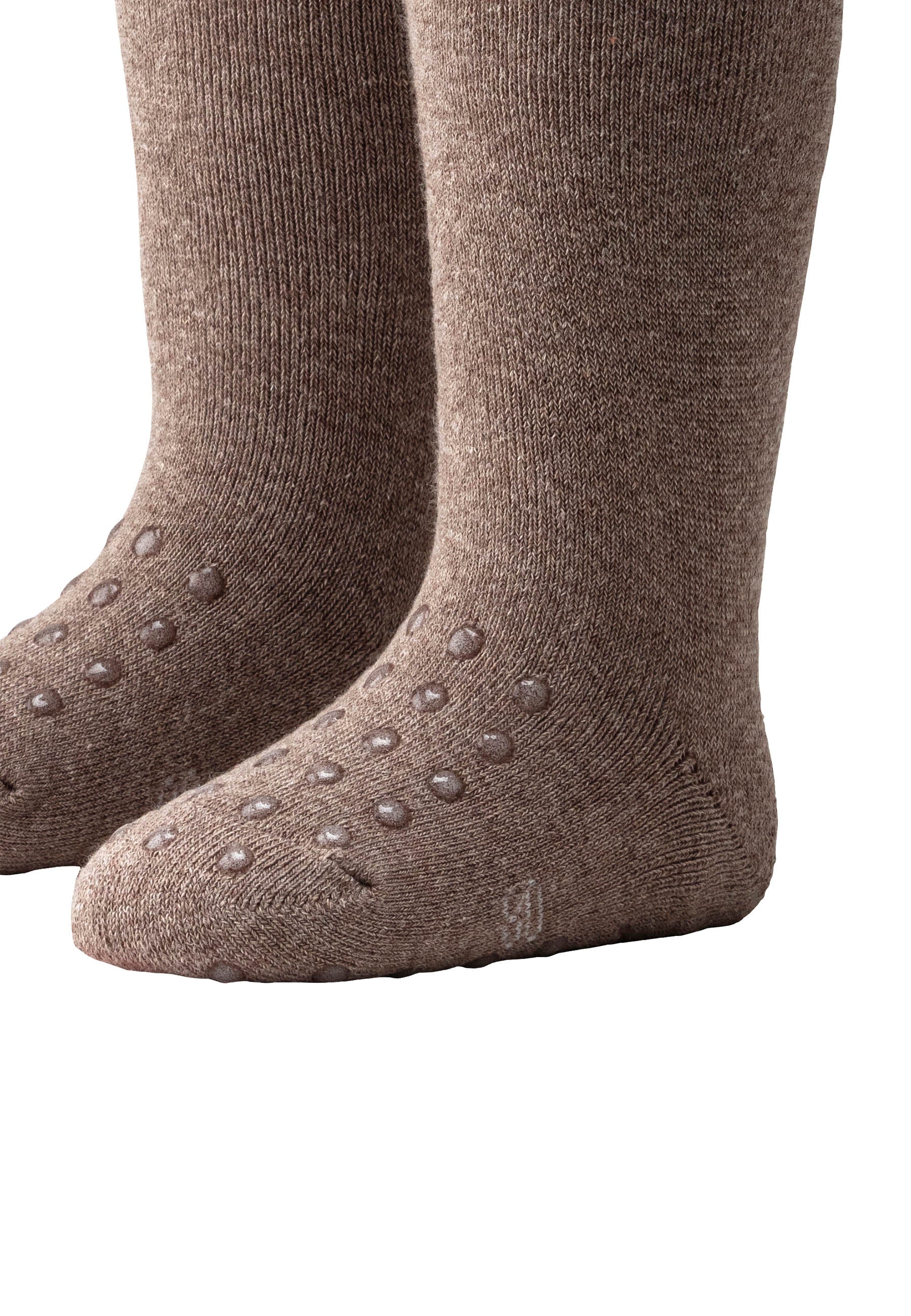 Krabbelstrumpfhose Braun Meliert