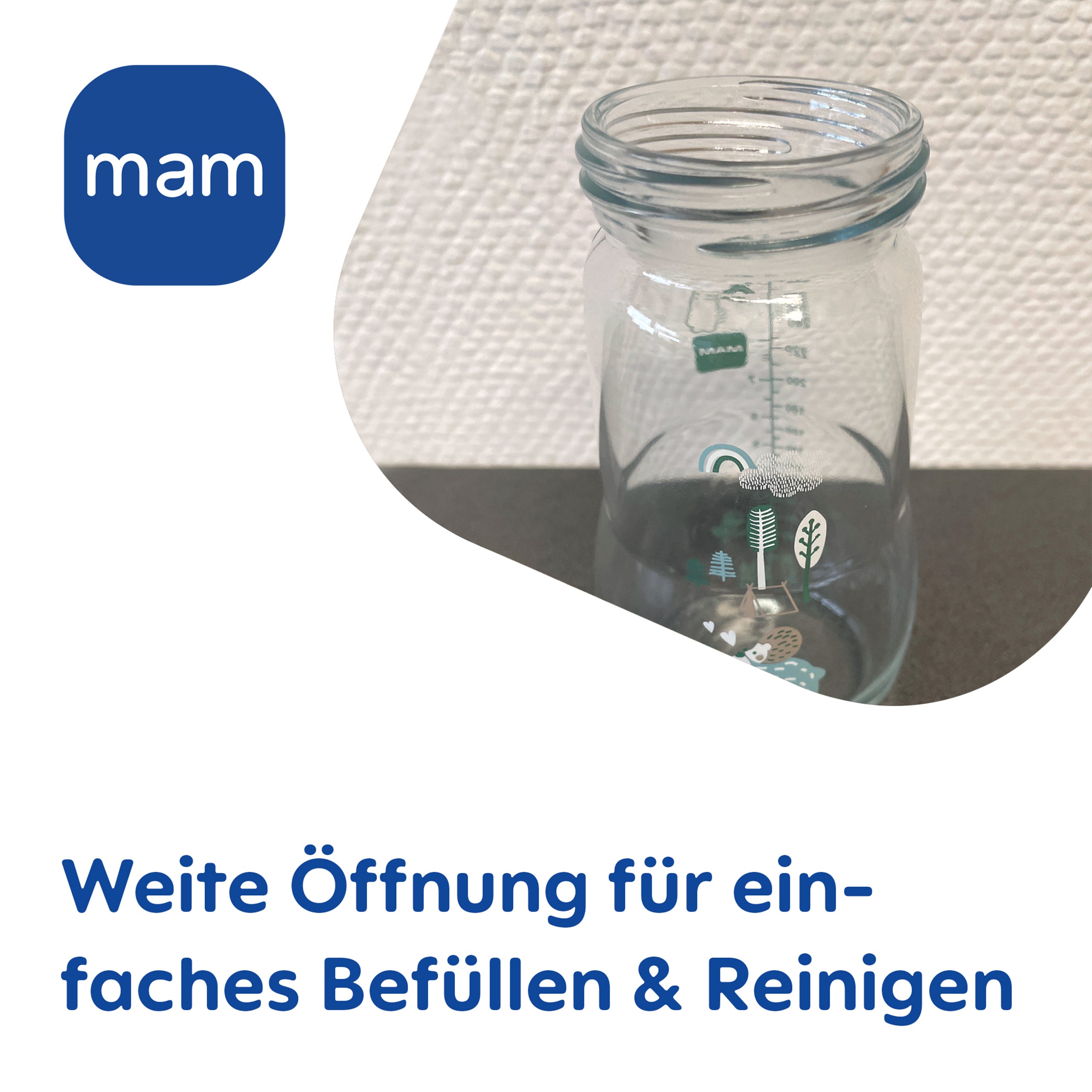 MAM Feel Good Glass Bottle matt 170 ml uni