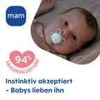 MAM Original Start Night Silikon 0-2 blue