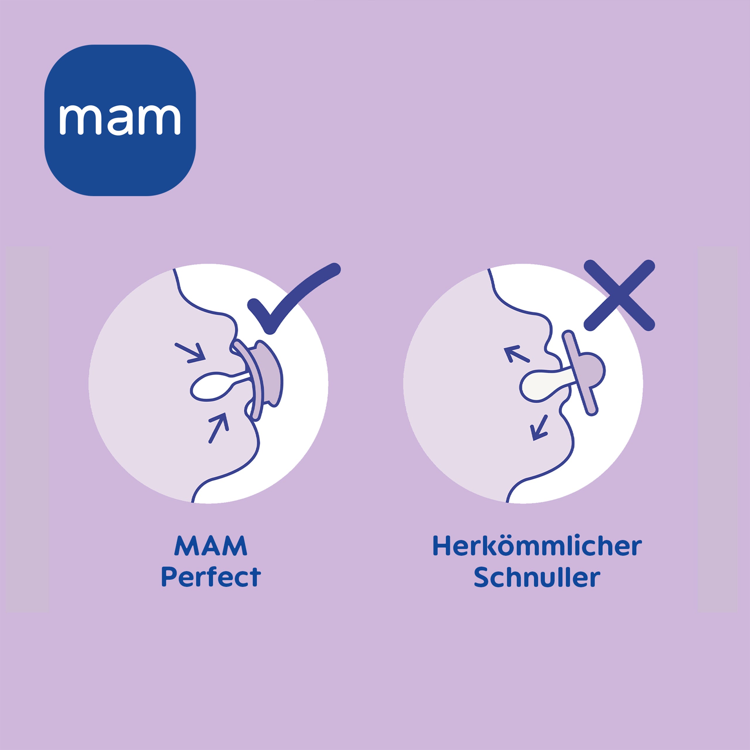 MAM Perfect Silikon 0-6 lilac