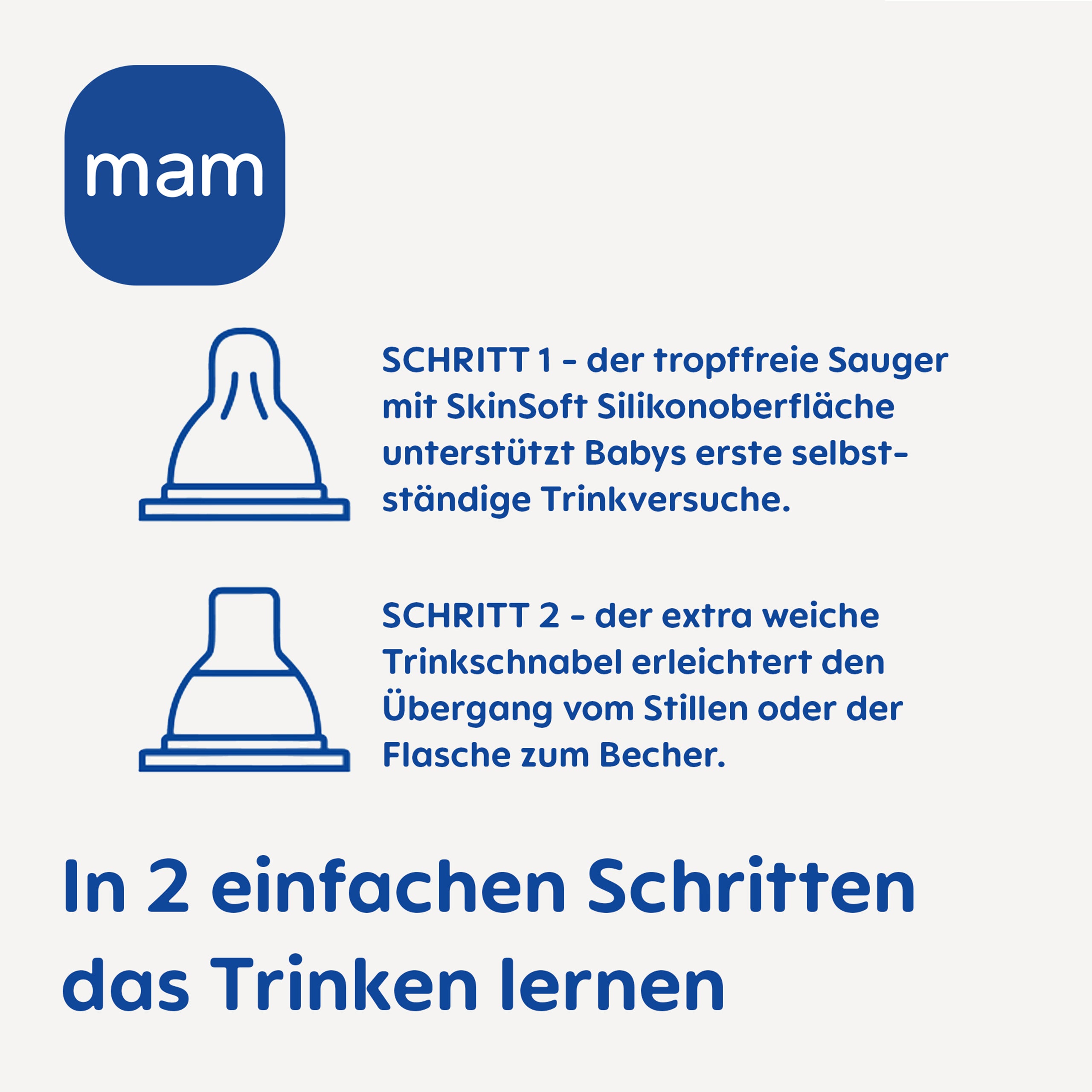 MAM Trainer+ 220 ml uni