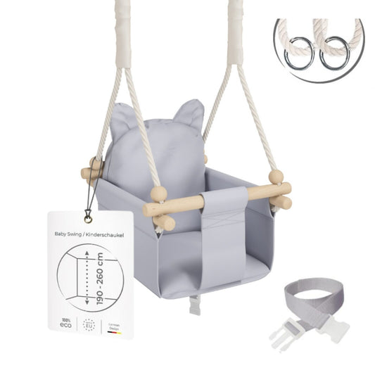 MAMOI® Babyschaukel, Baby-/Kinderschaukel aus Holz-0