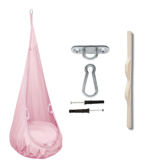 MAMOI® Hängesessel für kinder, Schaukel für kinderzimmer, Hängehöhle, Hängeschaukel, Sensory swing, Schaukeltuch indoor, Hängesack, Tuchschaukel, Babyschaukel, Hängetuch-0
