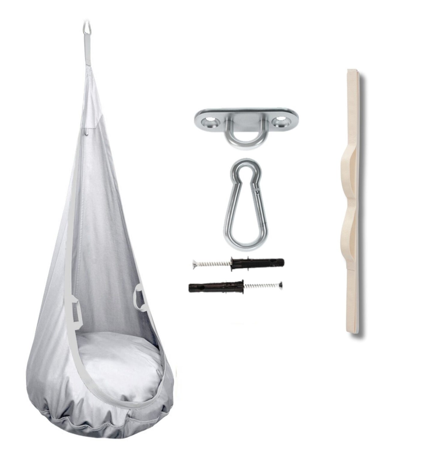 MAMOI® Hängesessel für kinder, Schaukel für kinderzimmer, Hängehöhle, Hängeschaukel, Sensory swing, Schaukeltuch indoor, Hängesack, Tuchschaukel, Babyschaukel, Hängetuch-0
