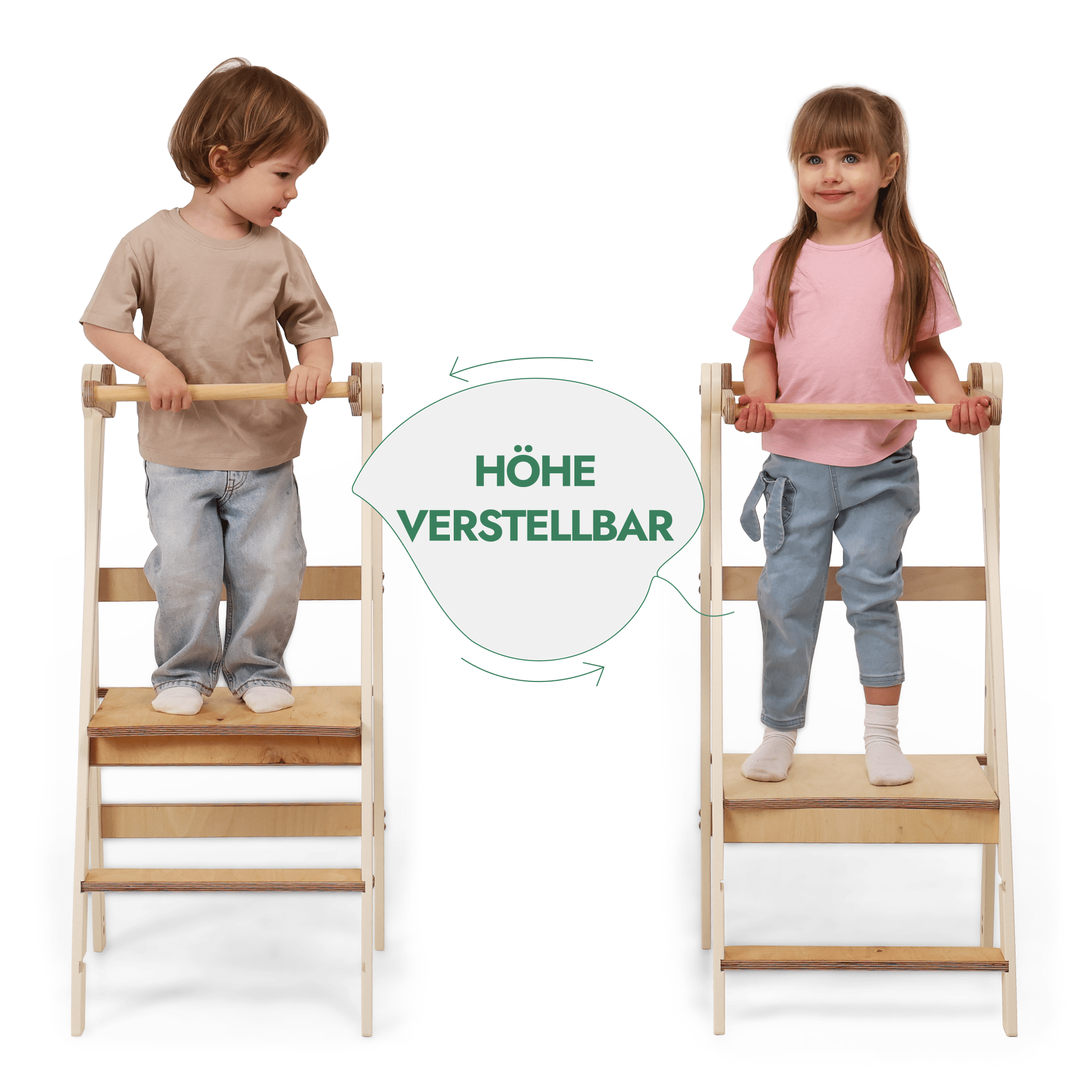 Montessori Lernturm - Höhenverstellbarer Kinderstuhl